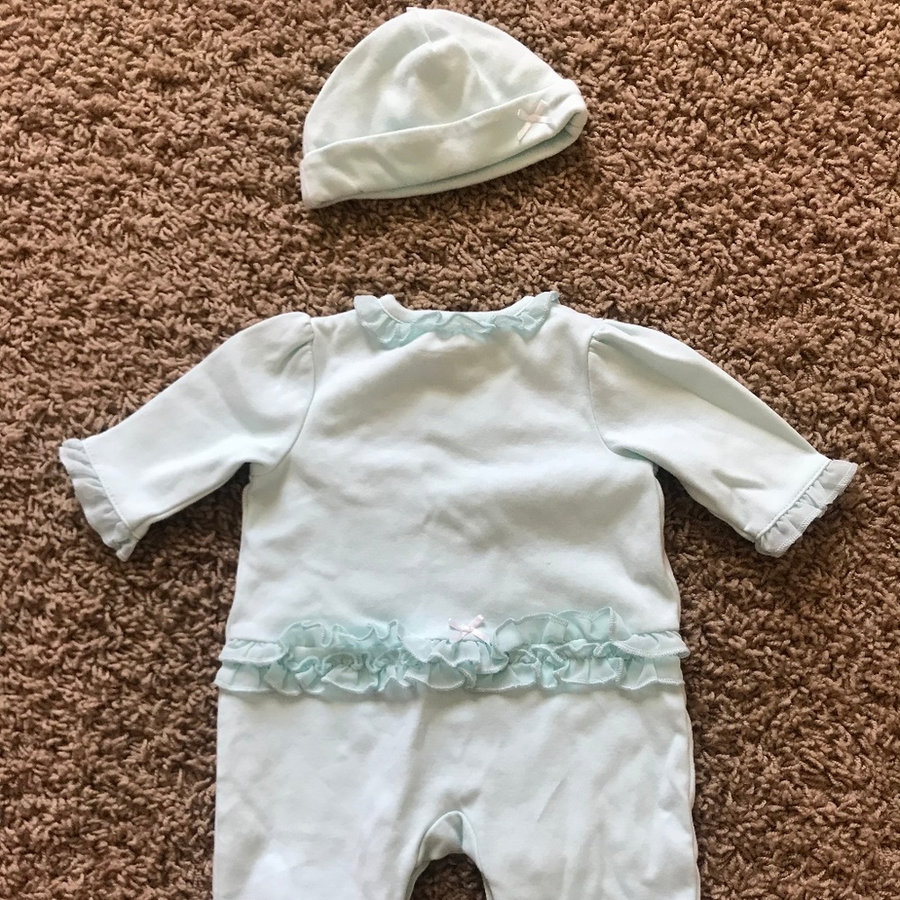 NWOT Little Me Sleeper and Hat - Picture 2 of 2